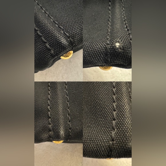 🚨SOLD🚨Prada Canapa Black Mini Canvas Handbag… - Picture 10 of 16